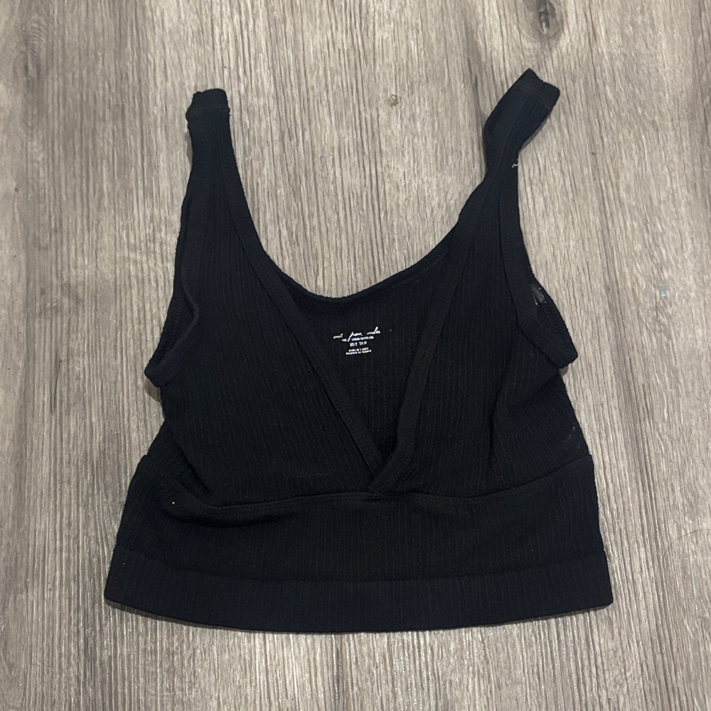 Urban Outfitters Out From Under Drew Seamless Ribbed Surplice Bra Top